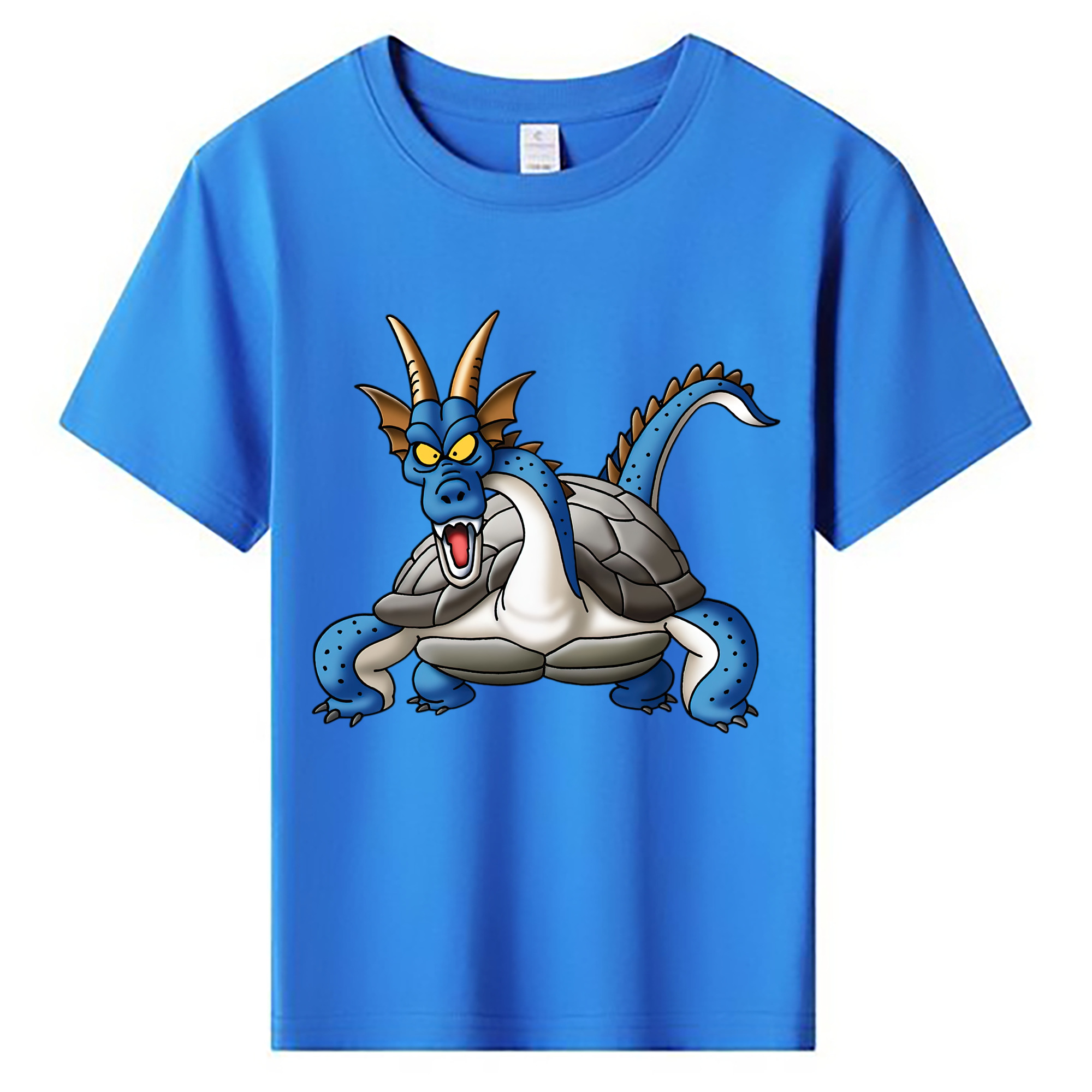 （画像用） ドラゴンクエスト Doragon Kuesuto Dragon Quest 綿100％キッズTシャツ（フロントプリント）